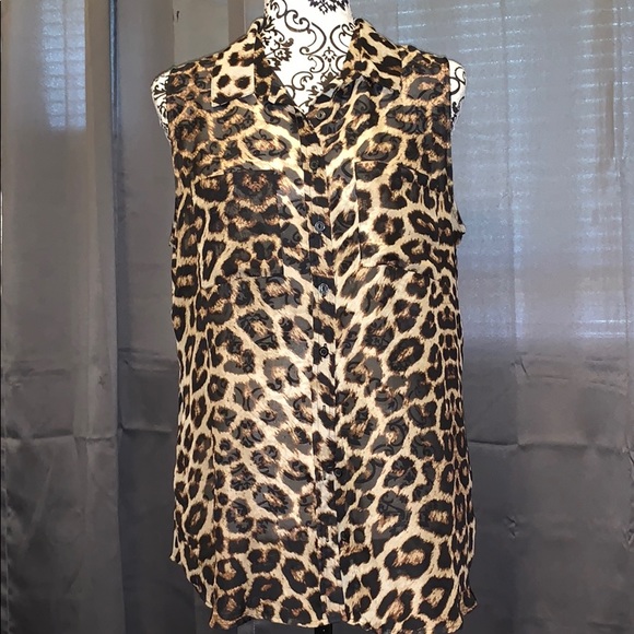 Wishful Park Tops - Cheetah Blouse